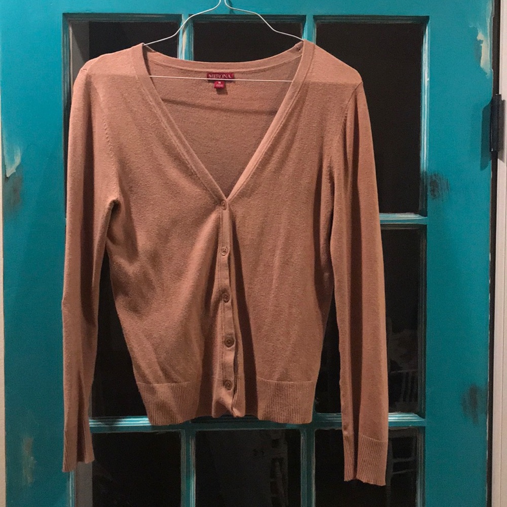Simple khaki cardigan